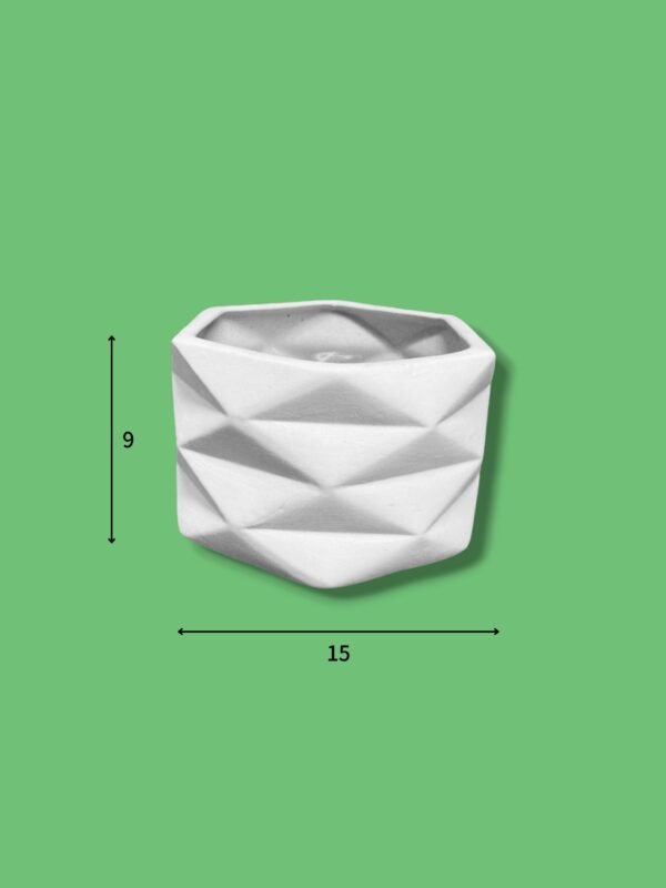 MACETA HEXAGONAL GEOMETRICA - Imagen 2