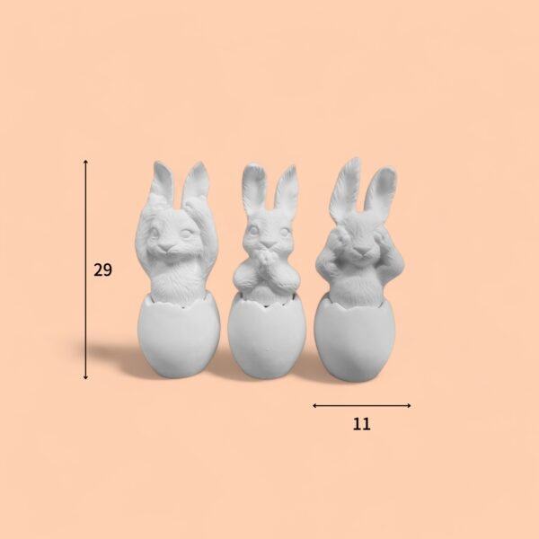 JUEGO DE CONEJOS VIRTUDES (3 PZAS) - Imagen 5