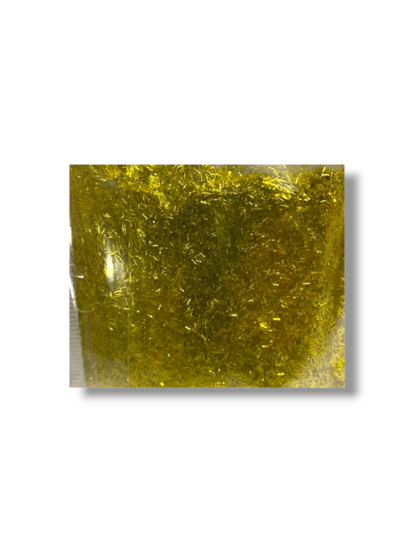 DIAMANTINA DE POLIESTER METALICA PALITOS AMARILLA 15 GR