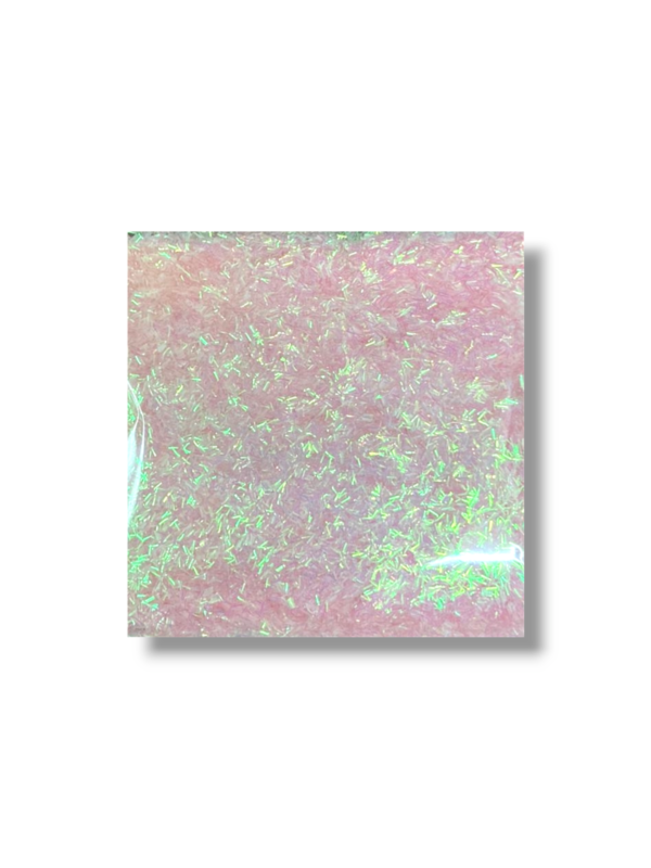 DIAMANTINA DE POLIESTER IRIDISADA PALITOS ROSA 15 GR