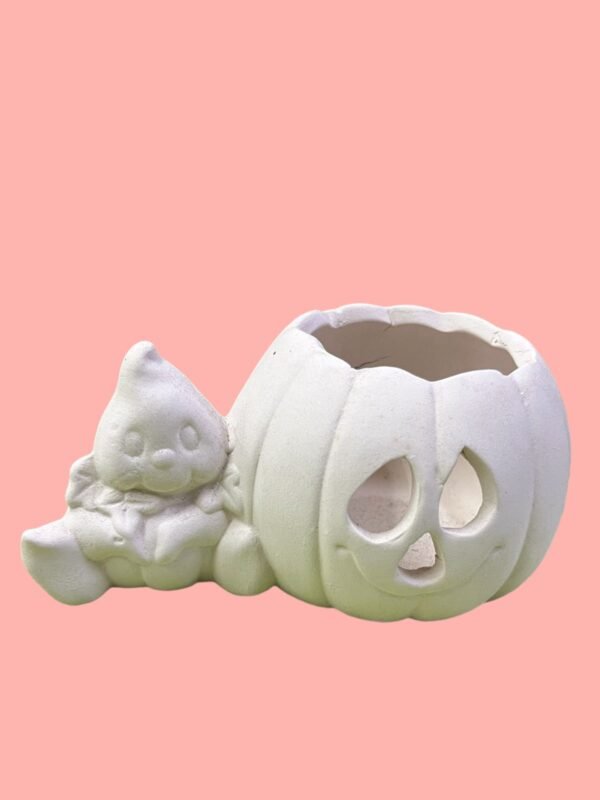 Dulcero de fantasma con calabaza