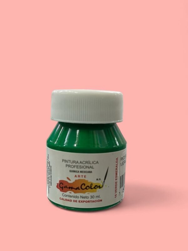 PINTURA ACRILICA VERDE ESMERALDA 30ML